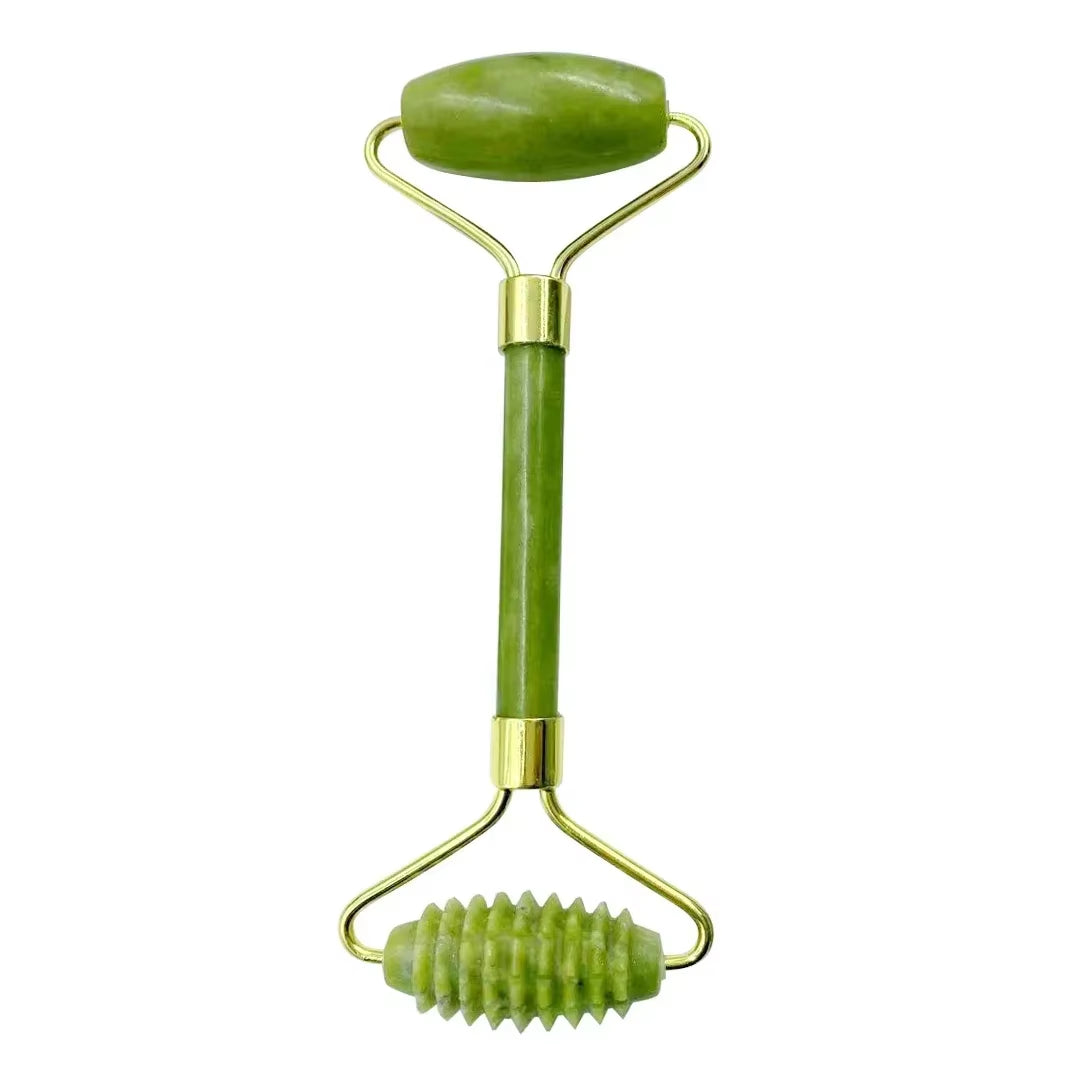 Natural Jade Roller Guasha Skin Scraper Facial Set Stone Firming Face Anti-Aging Puffy Eyes Massager Neck anti Wrinkle