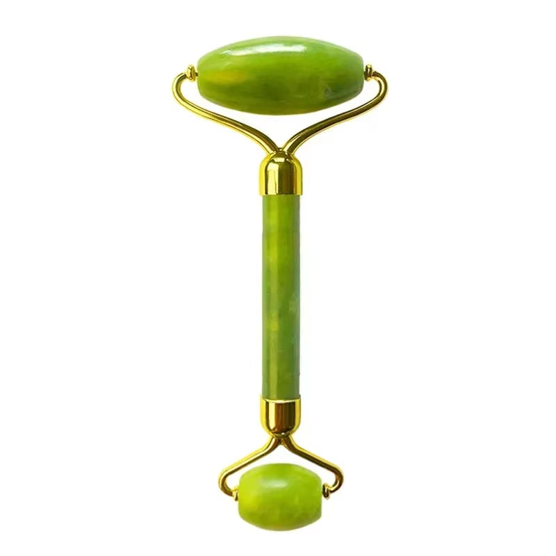 Natural Jade Roller Guasha Skin Scraper Facial Set Stone Firming Face Anti-Aging Puffy Eyes Massager Neck anti Wrinkle